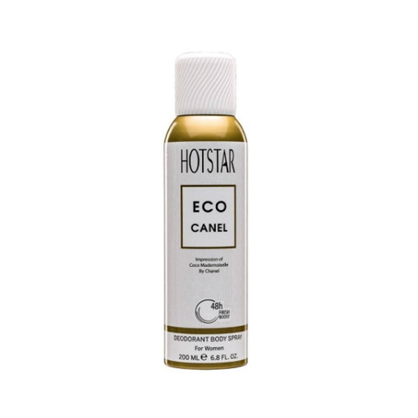 اسپری دئودورانت هات استار زنانه مدل eco canel ( شنل کوکو مادمازل)