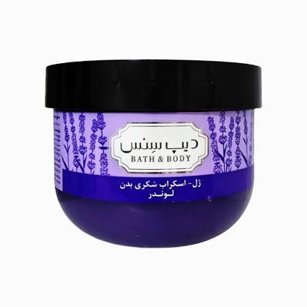 ژل اسکراب شکری بدن لوندر دیپ سنس