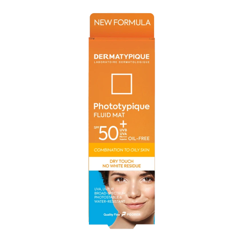 ضدآفتاب بی رنگ پوست چرب درماتیپیک spf50+